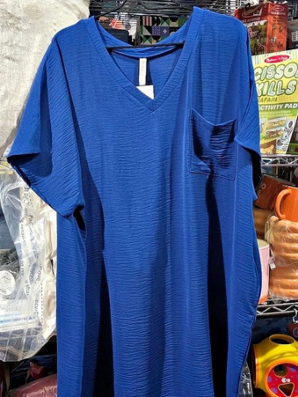 New ZENANA Blue Mini Dress Size 1X
